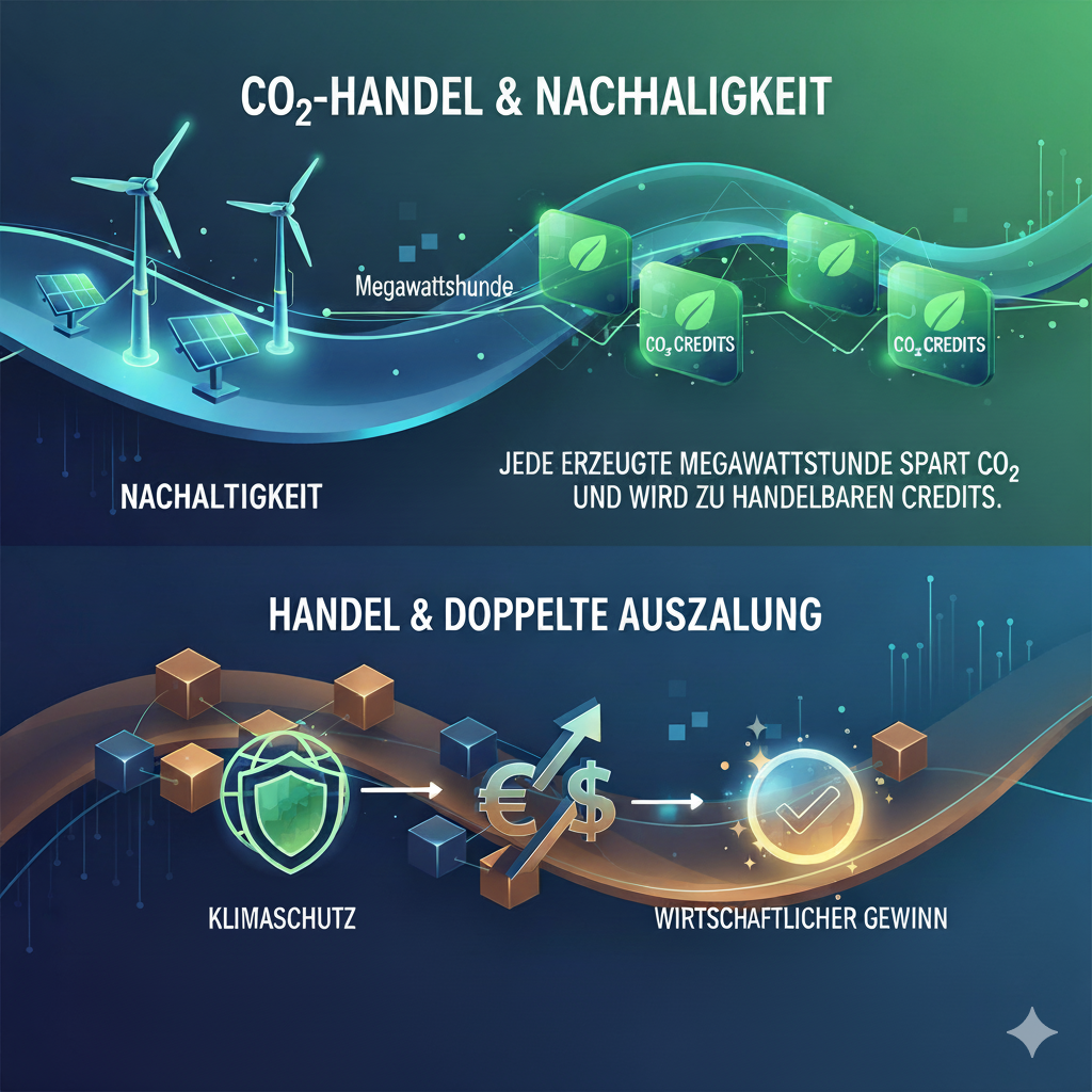 CO₂-Handel, Nachhaltigkeit & doppelte Auszahlung